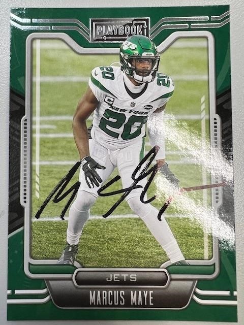 Jets Marcus Maye Signed Card with COA