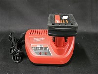 Milwaukee M12 Battery and Charger. Tested, light