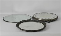 Round SP Mirrored Glass Serving Platter