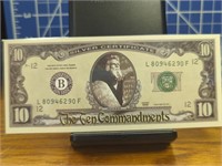 The ten commandments banknote