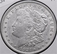 1921 MORGAN DOLLAR AU