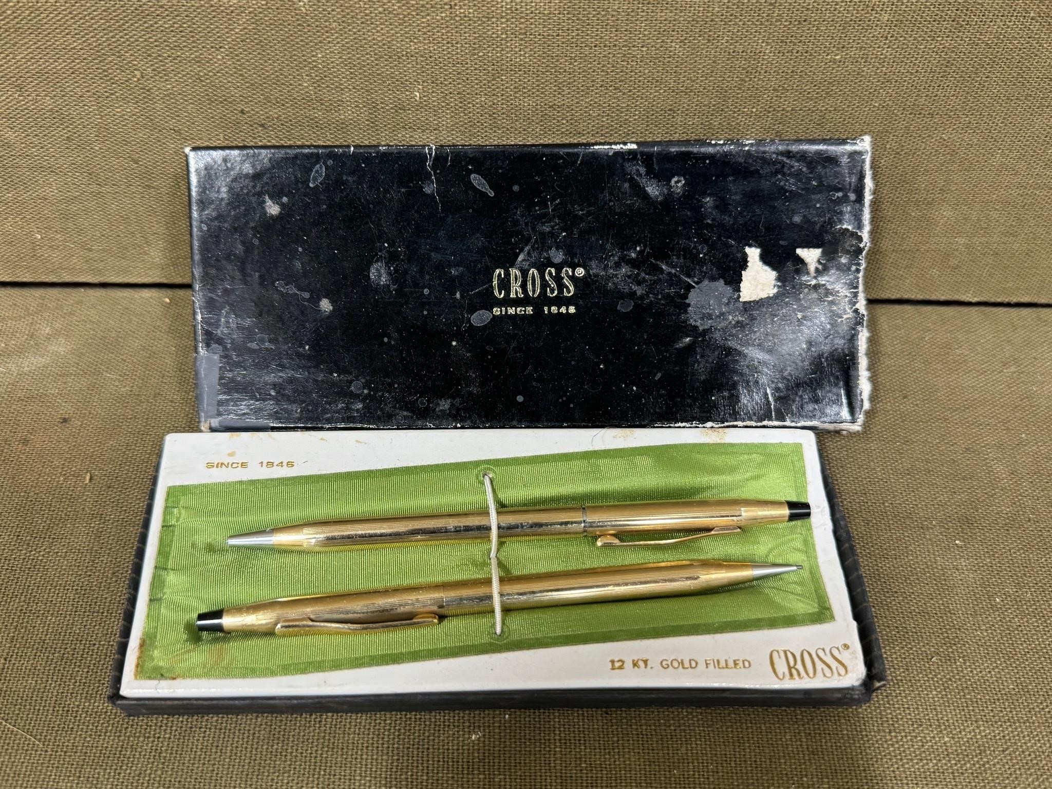 Cross 12kt Gold Filled Pen & Pencil Set