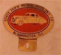 State Farm Mutual auto ins. license plate topper