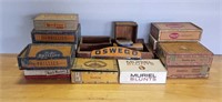 Vintage Small Wood and Cigar Boxes, Etc...