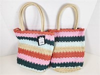 NEW Multicoloured Bag (x2pcs)