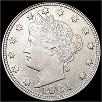 1901 Liberty Victory Nickel