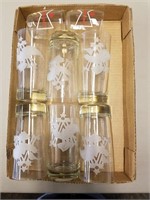 Six Anheuser Busch Tumblers & 2 Bud Glasses