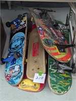 Lot of Skateboards