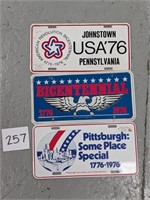 Lot of Bicentennial License Plates