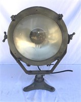 Vintage industrial light with light bulb 21" x 25"