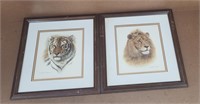 Charles Frace Tiger & Lion Prints