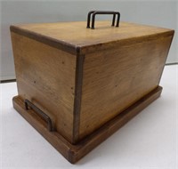 Vintage Wood Bread Box