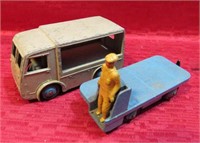 Vintage Dinky Toys Lot 2 Die Cast CB Van BCU Truck
