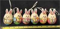 Bunny Easter Egg Ornament Collection (6)
