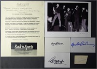 Beatles Set of All 4 Autographes w/ COA- John Lenn