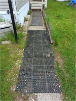 Three outdoor rubber mats