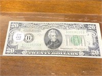 1934 A SERIES $20 GREEN SEAL BILL