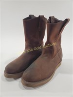 Men's 10.5 M Leather Slip Resistant Brazos Boots