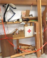 First Aid Cabinet, Wood, Boxes of Hardware