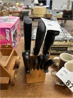 KNIFE BLOCK WITH KNIFES