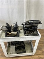 3pc Antique Typewriters: Underwood, Oliver