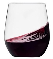Munfix Plastic Stemless Wine Glasses 48 Pack,