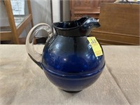 Vintage Cobalt Imperial Glass Pitcher