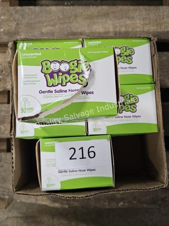 6-90ct boogie wipes