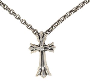 Chrome Hearts Sterling Silver Necklace with Cross.