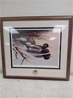 Framed Ducks Unlimited waterfowl artwork