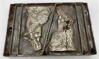 Double Sitting Rabbit Candy Mold