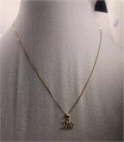 14kt necklace and pendant