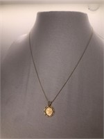 14kt necklace and 10k pendant