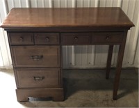 (AO)Vintage Wooden Desk Approx 40x17x31?