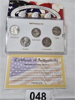 2000 Platinum State Quarter Set