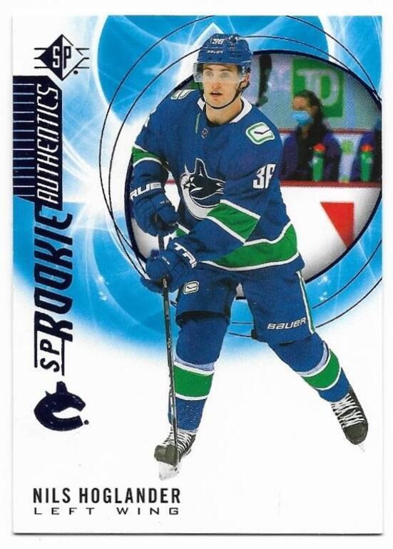 Nils Hoglander SP Rookie Authentics #139 Blue