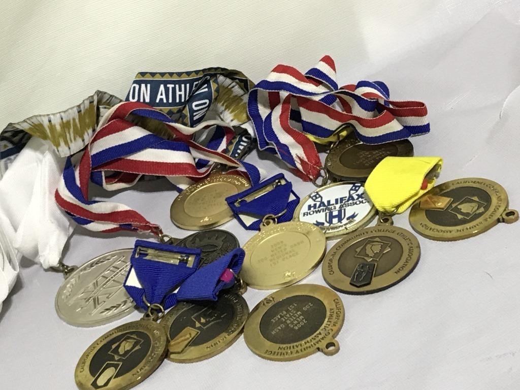 Vintage gold silver bronze  sport medallions