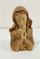 Vintage Praying Virgine Mary  Porcelain figurine