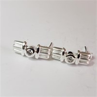 $100 Silver CZ Earrings