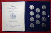 11PC Medals Commemorating Amer Revolution Battles