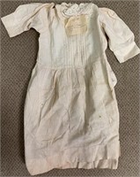 SWEET LATE 1800'S HAND MADE BABY DRESS W LINEAGE