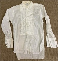 1900'S MEN'S PLEATED FORMAL SHIRT - LION OF TROY