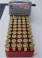 50 Rounds of Federal Colt 45 Hollow Point Ammo