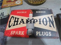 TIN SPARK PLUG SIGN