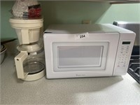 MICROWAVE AND COFFEE MAKER