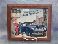 Framed 1946 Automobile Ad