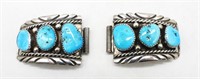 STERLING TURQUOISE WATCH TIPS