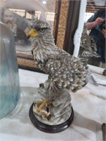 RESIN EAGLE ON STAND
