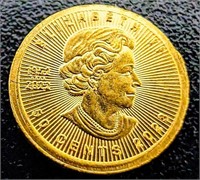 24K  1G Fine 9999 Maple Leaf Coin