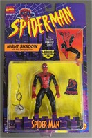 NIP 1995 Spiderman Night Shadow Toy Biz Figure